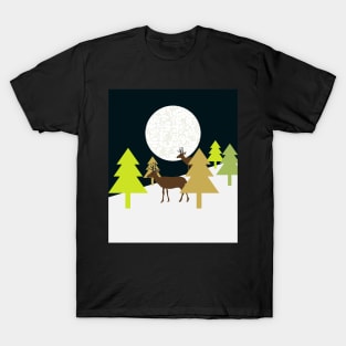 Deer on a hill T-Shirt